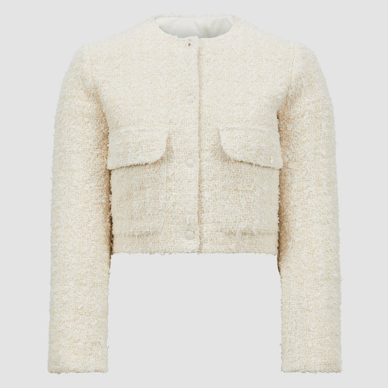 DAUPHIN TWEED SHORT DOWN JACKET