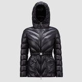 ARGENNO HOODED MID-LENGTH DOWN JACKET