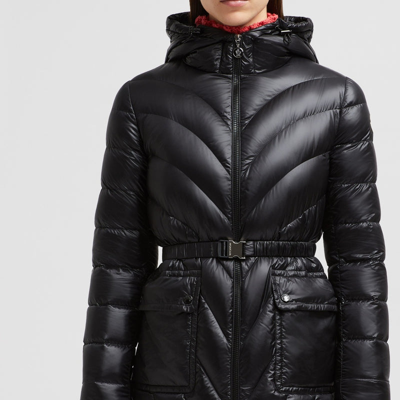 ARGENNO HOODED MID-LENGTH DOWN JACKET