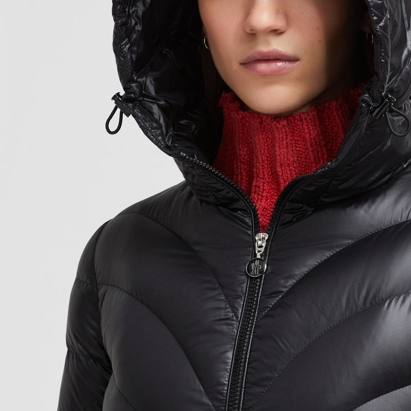 ARGENNO HOODED MID-LENGTH DOWN JACKET