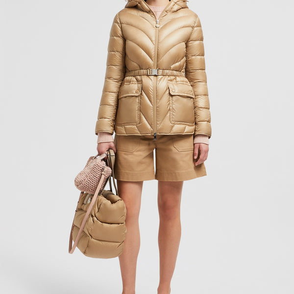 ARGENNO HOODED MID-LENGTH DOWN JACKET