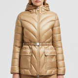 ARGENNO HOODED MID-LENGTH DOWN JACKET