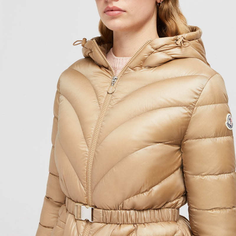 ARGENNO HOODED MID-LENGTH DOWN JACKET
