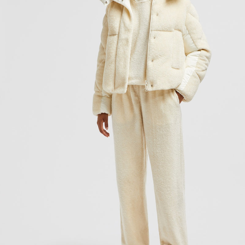 BRYSUR HOODED TEDDY SHORT DOWN JACKET