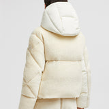 BRYSUR HOODED TEDDY SHORT DOWN JACKET