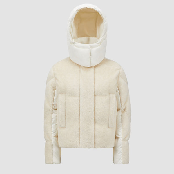 BRYSUR HOODED TEDDY SHORT DOWN JACKET