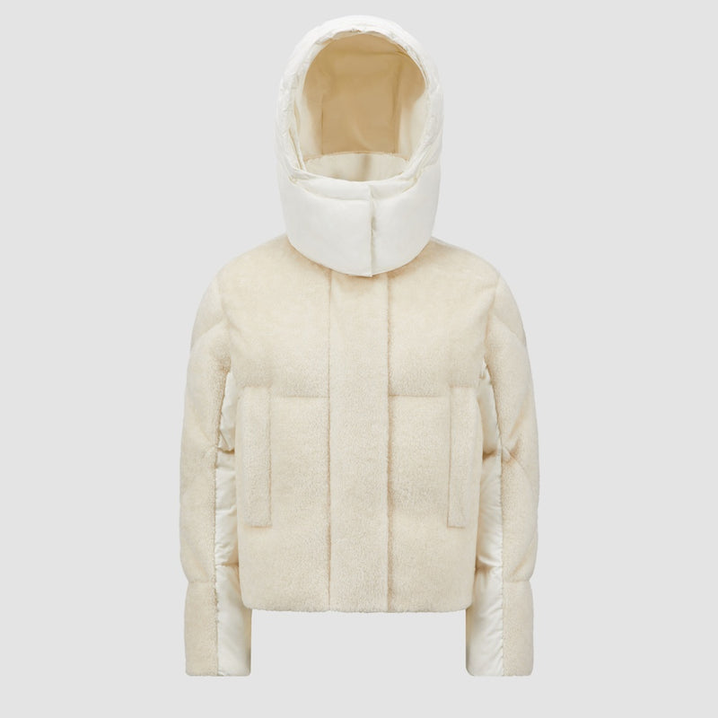 BRYSUR HOODED TEDDY SHORT DOWN JACKET
