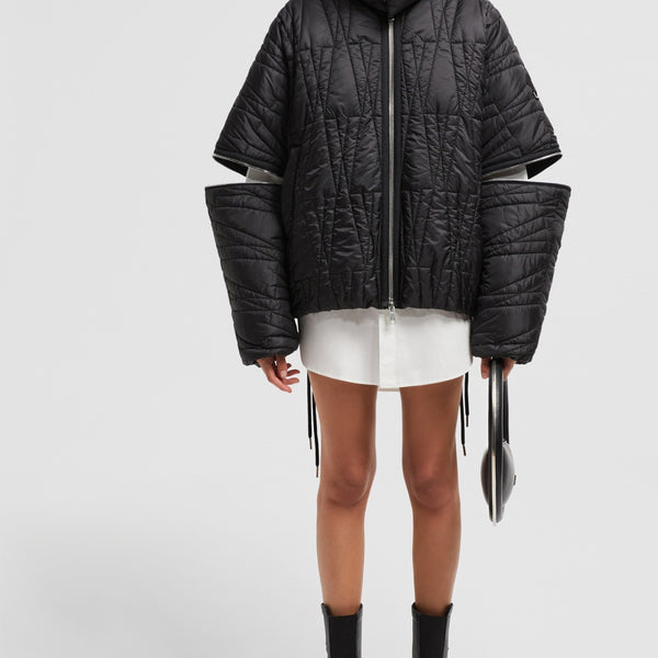 MONCLER X WILLOW SMITH HAISSA 2-IN-1 SHORT DOWN JACKET