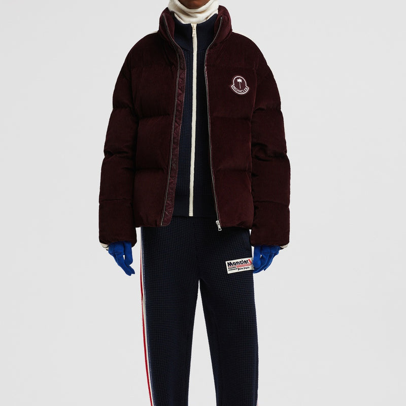 MONCLER X PALM ANGELS ABROLHOS CORDUROY SHORT DOWN JACKET