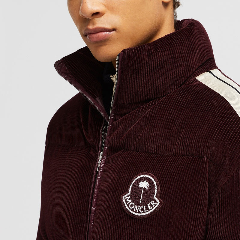 MONCLER X PALM ANGELS ABROLHOS CORDUROY SHORT DOWN JACKET