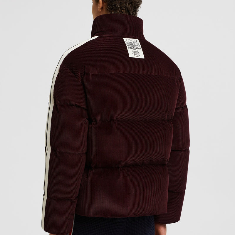 MONCLER X PALM ANGELS ABROLHOS CORDUROY SHORT DOWN JACKET