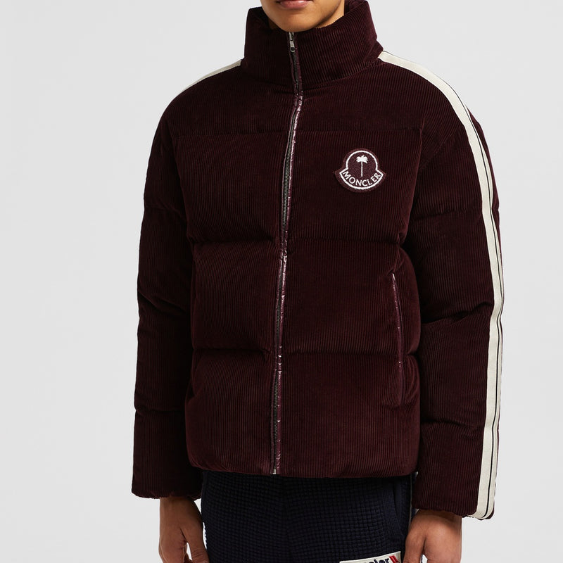 MONCLER X PALM ANGELS ABROLHOS CORDUROY SHORT DOWN JACKET