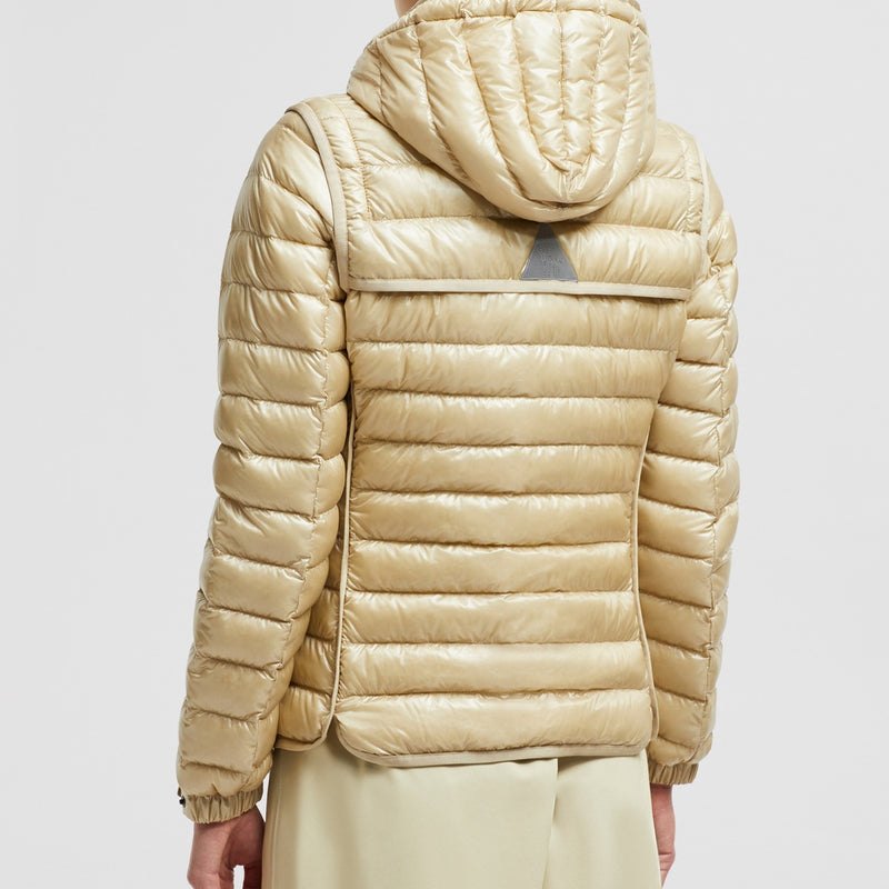 KARURA 2-IN-1 HOODED SHORT DOWN JACKET