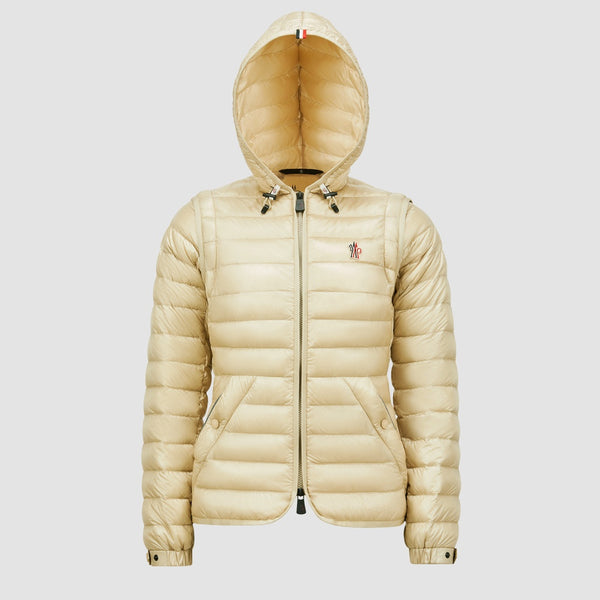 KARURA 2-IN-1 HOODED SHORT DOWN JACKET