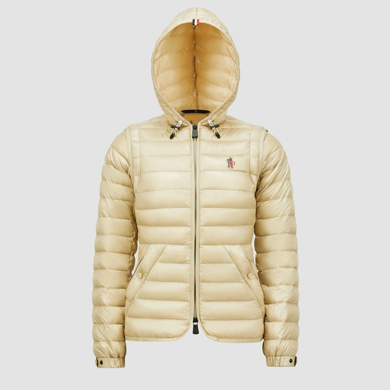KARURA 2-IN-1 HOODED SHORT DOWN JACKET