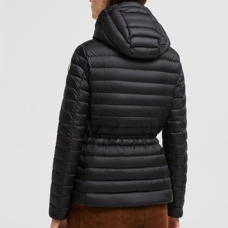 RAIE PACKABLE HOODED SHORT DOWN JACKET