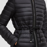 RAIE PACKABLE HOODED SHORT DOWN JACKET