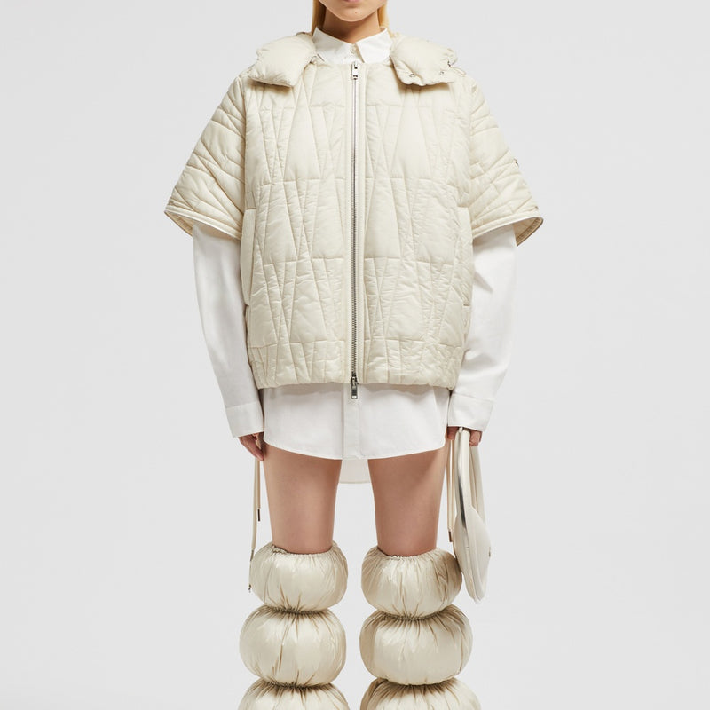 MONCLER X WILLOW SMITH HAISSA 2-IN-1 SHORT DOWN JACKET