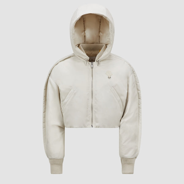 MONCLER X WILLOW SMITH MALEK HOODED SHORT DOWN JACKET