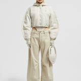 MONCLER X WILLOW SMITH MALEK HOODED SHORT DOWN JACKET