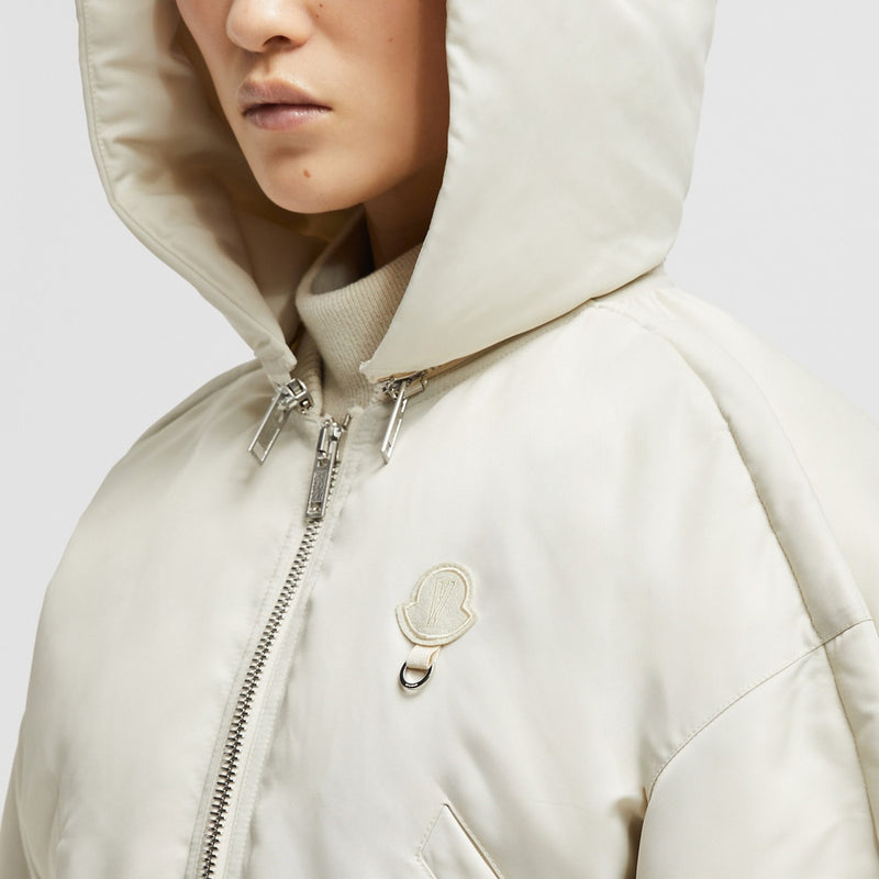 MONCLER X WILLOW SMITH MALEK HOODED SHORT DOWN JACKET