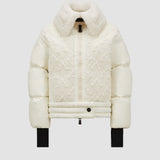 RISOUL WOOL & SHEARLING SHORT DOWN JACKET