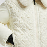RISOUL WOOL & SHEARLING SHORT DOWN JACKET
