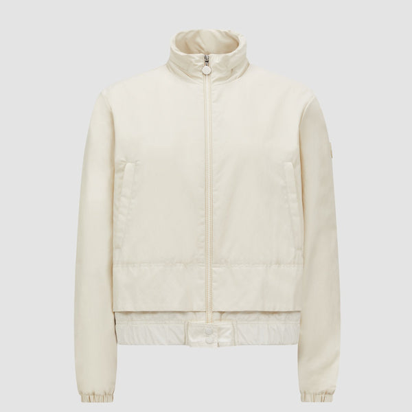 JANZE HOODED TWILL SHORT DOWN JACKET