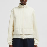 JANZE HOODED TWILL SHORT DOWN JACKET