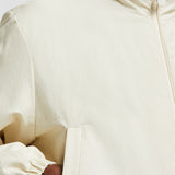 JANZE HOODED TWILL SHORT DOWN JACKET