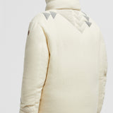 LEUTASCH PATCHWORK-QUILTED WOOL SHORT DOWN JACKET