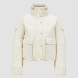 SOIGNES BOUCLÉ & COTTON SHORT DOWN JACKET