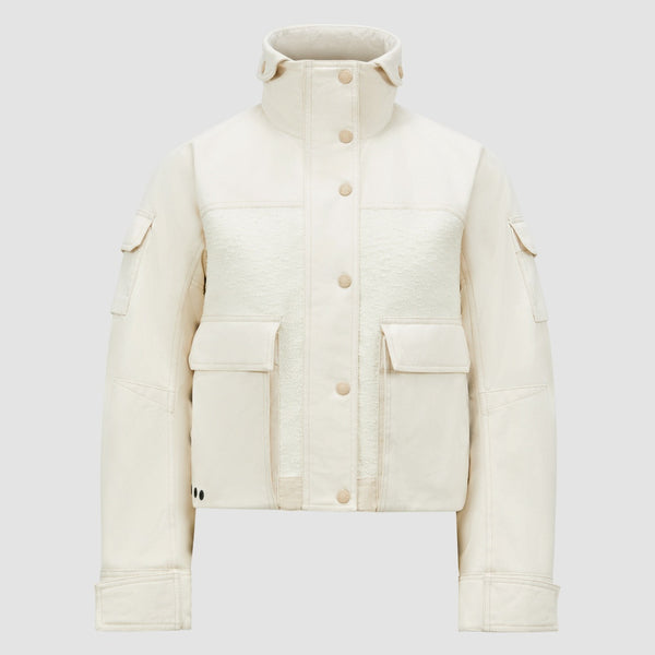 SOIGNES BOUCLÉ & COTTON SHORT DOWN JACKET