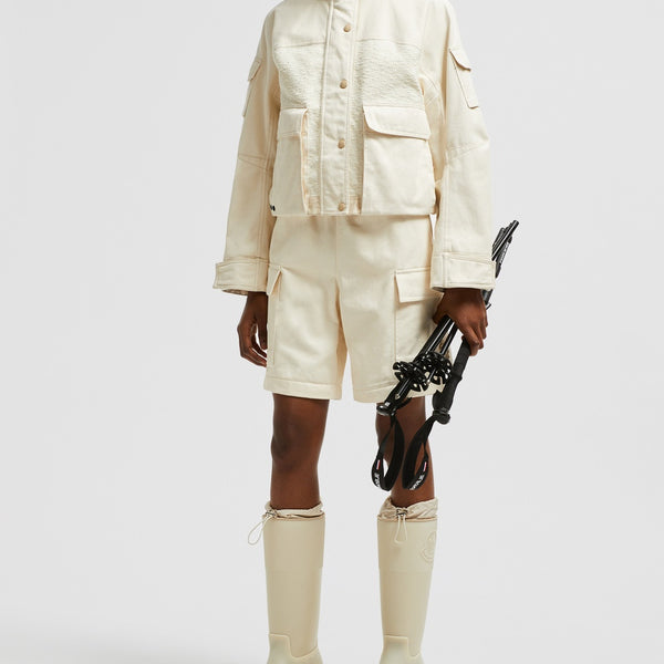 SOIGNES BOUCLÉ & COTTON SHORT DOWN JACKET