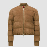 POLLET SUEDE DOWN BOMBER JACKET