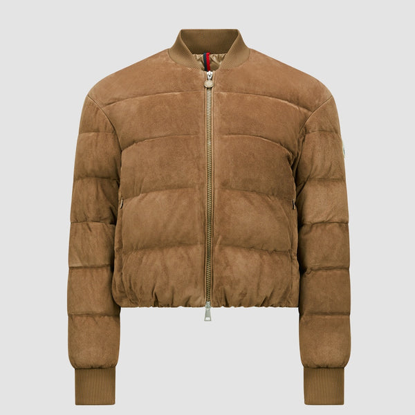 POLLET SUEDE DOWN BOMBER JACKET