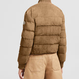 POLLET SUEDE DOWN BOMBER JACKET