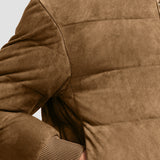 POLLET SUEDE DOWN BOMBER JACKET