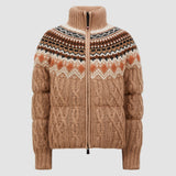 WOOL, MOHAIR & ALPACA SHORT DOWN JACKET
