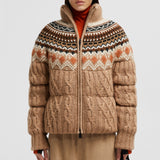 WOOL, MOHAIR & ALPACA SHORT DOWN JACKET