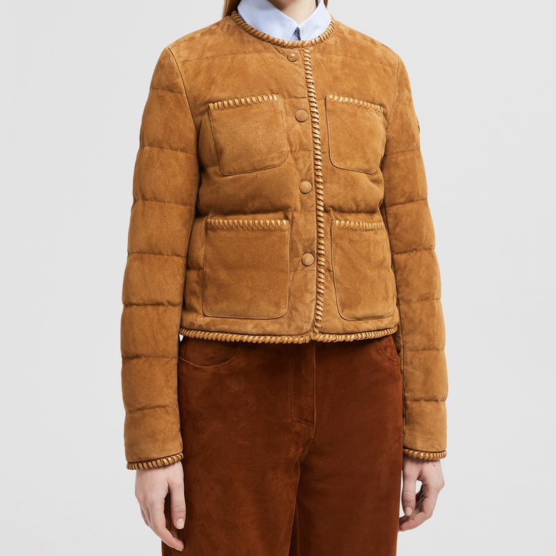 LASSAY SUEDE SHORT DOWN JACKET