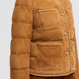 LASSAY SUEDE SHORT DOWN JACKET