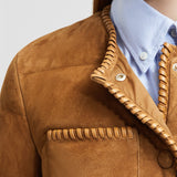 LASSAY SUEDE SHORT DOWN JACKET