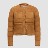 LASSAY SUEDE SHORT DOWN JACKET