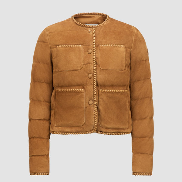 LASSAY SUEDE SHORT DOWN JACKET