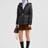 OREDON HOODED MID-LENGTH DOWN JACKET