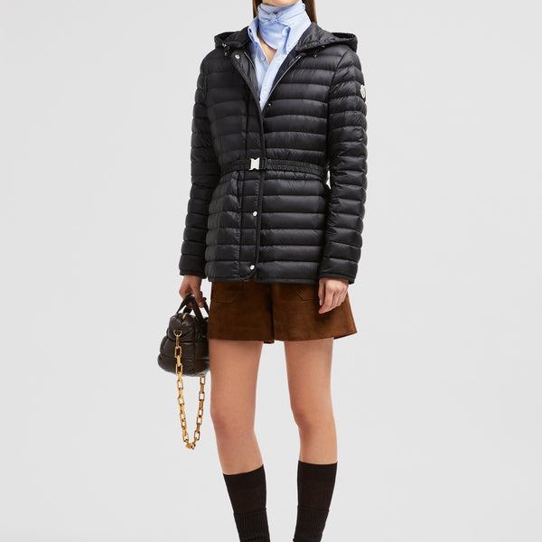 OREDON HOODED MID-LENGTH DOWN JACKET