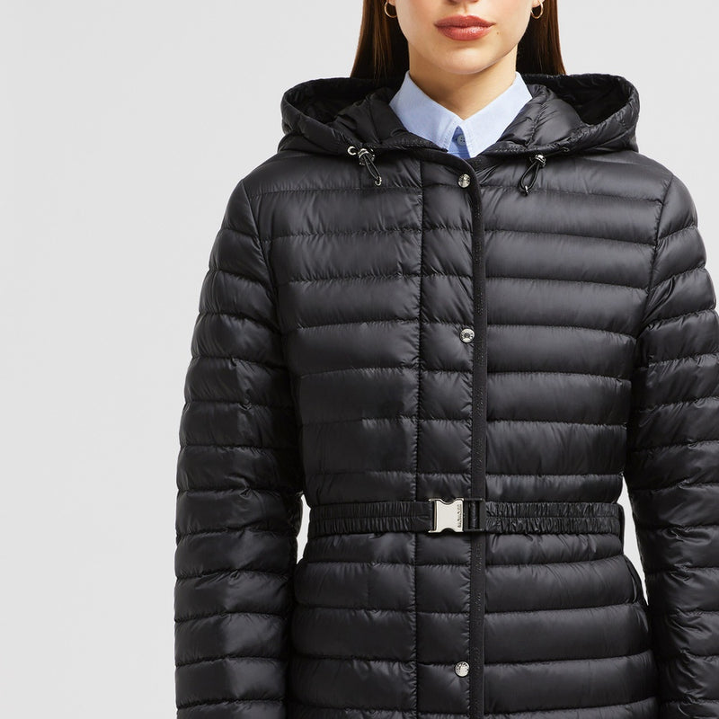 OREDON HOODED MID-LENGTH DOWN JACKET