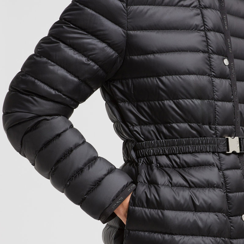 OREDON HOODED MID-LENGTH DOWN JACKET