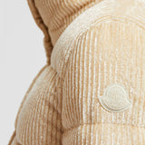 COCHEVISSE METALLIC CORDUROY SHORT DOWN JACKET